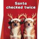 OJsensai Dog Christmas Card, Humorous Christmas Card Gifts for Dog Lovers Family and Friends, Funny Xmas Cards for Women Men