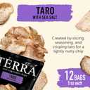 Terra Vegetable Chips, Taro Chips with Sea Salt, 5 Oz (Pack of 12) (EXP 06/30/26)