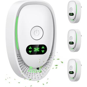 ORIA Plug-In Air Purifier, 4 Pack Negative Ion Air Ionizer for Home, Quiet Operation Air Freshener, Portable Mini Air Cleaner for Kitchen, Bedroom, Office, Pets Smoke Smell