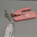 Handheld Sewing Machine for Beginners, Portable Mini Sewing Machine with Two Speed Modes, Easy to Operate and Fast Stitch Suitable for Clothes, Fabrics and Quick Home Repairs (Pink)