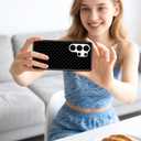 Aitipy Compatible with MagSafe Polka Dot Phone Case for Samsung Galaxy S23 Ultra, Cute Aesthetic Polka Dot Magnetic Soft TPU and Hard PC Protective Phone Cover for Women Girls - Black