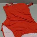 Eomenie Women's Swimsuit Tankini Tummy Control Bathing Suits Two Piece Full Coverage Slim Swim Suits with High Waisted Bottom L