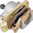Caltric Front Left Brake Caliper with Brake Pads Compatible with Polaris Trail Boss 330 2005 2006 2007 2008 2009/1910868