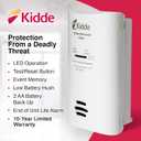 Kidde Carbon Monoxide Detector, Plug-in Carbon Monoxide Detector with AA Battery Backup, 85 dB Alarm, LED Status Light Indicators, 3rd Edition, EXP: 10 Years After Installation (1 Pack)