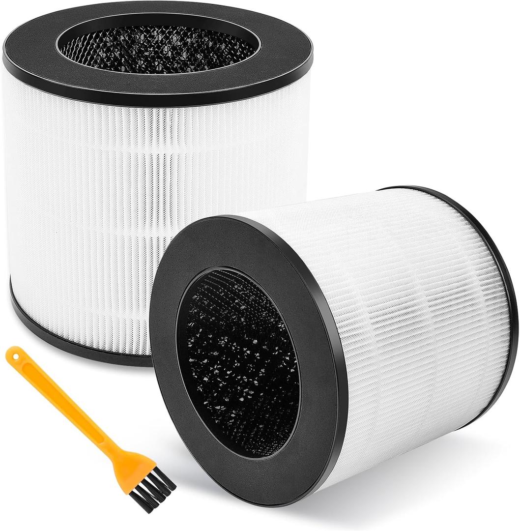 True HEPA Replacement Filters for MA Air Purifier 14/14W/14B models, H13 True HEPA and Activated Carbon Filters, 3 in 1 Pre-Filters, 2 Pack