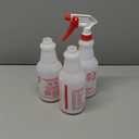 Plastic Spray Bottle (3 Pack, 24 Oz, All-Purpose) Heavy Duty Spraying Bottles Leak Proof Mist Empty Water Bottle for Cleaning Solution Planting Pet with Adjustable Nozzle and Measurements (24 Oz, 3 Pack)