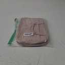 NISHEL Travel Toiletry Bag for women, Portable Hanging Organizer for Travel-Sized Shampoo, Conditioner, Brushes Set, makeup Accessories, Medium Size, Pink