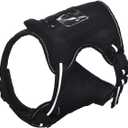 Amazon Basics No-Pull Dog Harness, Adjustable Front Clip, Escape Proof Tactical Vest, Medium, Black