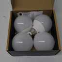 hansang G25 LED Globe Light Bulbs, 60W Equivalent, 5000K Daylight Bathroom, E26 Base, Eye-Friendly Vanity Round, Perfect for Vanity Makeup Mirror, 120V CRI85+ Non-Dimmable 4Pack