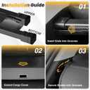 Trunk Cargo Cover for Chevy Equinox GMC Terrain 2025 2026, with Carbon Fiber Texture, Anti - Peeping Retractable Security Shade for Privacy, SUV Accessories (No Equinox EV)