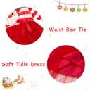 Vieille Toddler Baby Girls Tulle Dress Long Sleeve Princess Party Skirt Clothes for Christmas 2-6 Years (Red)
