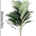 Artificial Palm Tree 30" Tall UV Resistant Tropical Areca Faux Plants Monstera Leaves Floral Arrangement Safari Leaves Party Suppliers Decorations