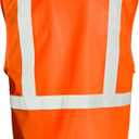 Kishigo Men's High Visibility Reflective 4 Pocket Hook & Loop Mesh Vest, Zipper, Polyester, ANSI 107 Type R/Class 2 (Orange, L)