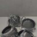 Mini Cast Iron Skillets 7 x 7 x 1.7 Inch Cast Iron Pan Small Ramekin Set Black Casserole Dish Cookware Oven Safe Mini Skillets for Kitchen Indoor Outdoor Picnic (4 Pack)