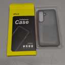 JETech 5 in 1 Matte Case for Samsung Galaxy S25 5G with 2-Pack Each Screen Protector and Camera Lens Protector, Translucent Back Phone Cover, Tempered Glass Film (Black)