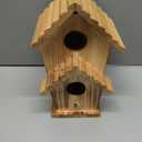 NATUREYLWL Bird Houses for Outside-2 Hole Wooden Outdoor Bird House,Wild Bird Box House,Nesting Box Birdhouse,Garden Bird Roosting