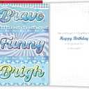 4 x Birthday Card for Son, Funny Birthday Card Gift for Adult Sons from Mom Dad Parents
