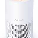 Air Purifiers for Bedroom, FULMINARE H13 True HEPA Air Filter, Quiet Air Cleaner With Night Light,Portable Small Air Purifier for Home, Office, Living Room (White)