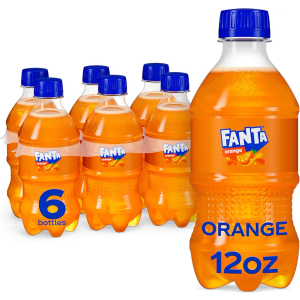 Fanta Orange Soda Soft Drink, 12 fl oz Bottles, 6 Pack, BB Date Mar 30 2026