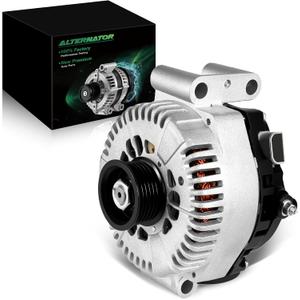4.0L Alternator for:-Ford Explorer 2002 2003 2004, Explorer Sport Trac 2001-2004 for:-Mercury Mountaineer 2001-2004, 12V 130Amp 6-Groove Pulley Clockwise, OE#1L2U-10300-AA (NEW)