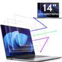 3 Pcs 14 Inch Anti Blue Light Screen Protector Compatible With Lenovo Hp Dell Acer Asus Samsung etc Laptop-16:10 Aspect, 14" Computer Monitor Glare Filter Uv Blocker Shield Cover Eye Protection Film