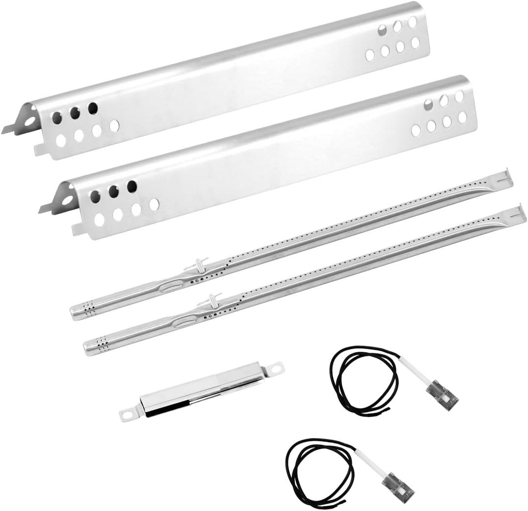 Grill Repair Parts for Charbroil Performance 2 Burner 463625217 463625219 463673519 463673517 463275517 Grill, G470-5200-W1 Heat Plates G470-0004-W1 Burner for char-broil 463625217 Replacement Parts