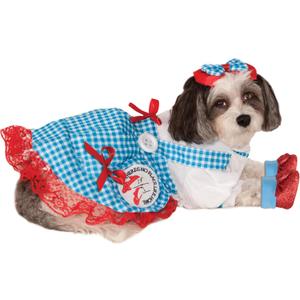 The Wizard of Oz: Dorothy Pet Costume for for Dogs or Cats by Rubies, XL