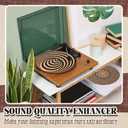2 Pcs Cork Turntable Mat/3mm Thick for Better Sound Support on 11.8 Inches Vinyl LP Record Player Turntable Slipmat Psychedelic Geometric for Vinyl Record(Mix Pattern)