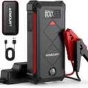 Acmount P100 Car Jump Starter, 5000A Peak Lithium Jump Starter Battery Pack for Up to 10.0L Gas or 8.0L Diesel Engine, Safe 12V Portable Battery Starter Power Pack with LED Screen & LED Light