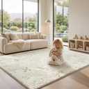 Sour Lemon 9x12 Area Rugs for Living Room Bedroom Abstract Carpets Beige