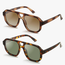 livho Trendy Polarized Square Aviator Sunglasses Women Men Square Eyewear Frame, Retro Sun Glasses for Women Men 2025 Shades