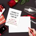 2 x Missonemi Funny Valentines Day Gifts for Him Her, Valentines Day Card for Men Women, Naughty Anniversary Birthday Card for Boyfriend Husband Fiance Girlfriend Wife Fiancee, I Promise to Always Be by Your Side