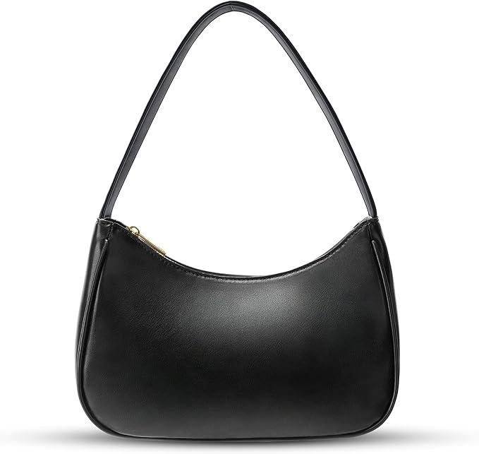 Women's Shoulder Bags, Small Hobo Tote Elegant Clutch Purse with Zipper Closure