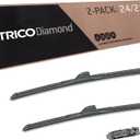 TRICO Diamond 24" + 21" Premium Automotive Replacement Windshield Wiper Blades (Set of 2), Passenger and Driver Side All-Weather Beam Wiper Blades for Select Vehicle Models