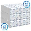 Scott Professional Pro Slimfold Folded Paper Towels, Bulk (04442), Absorbency Pockets, White, for Compatible Kimberly-Clark Professional Dispensers (24 Packs of 90 Sheets, 2,160 Sheet Total), 90 Count