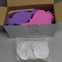 Geetery 20 Pcs Unbreakable Kids Mirror DIY Decorate Your Own Princess Mirror Mermaid Princess Foam Small Crafts for Princess Party Decorations(Multicolor)