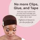 Milano Collection GripCap All in One WiGrip Comfort Band & Wig Cap in Brown