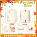 2 x Geelin 6 Pack Fall DIY Wooden Pumpkin Picture Frames Craft Kits Pumpkin Photo Frame Ornament for Thanksgiving Autumn Art Fall Craft Decoration for Home Classroom Activities Gift Party Favor (Fresh)