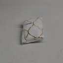 Gyulin Pack of 4 Gold Velvet Throw Pillow Covers 18x18 Inches Solid Square Pillow Covers Geometric Cushion Covers for Couch Sofa Home Bedroom Decor, White