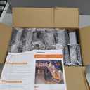 AUDLES 12 Pack Solar Stair Lights Outdoor Stair Lights with Waterproof IP67 LED Solar Light for Outside Light Decor for Deck, Front Step, Front Porch, Patio, Garden and Backyard (Brown)