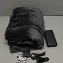 Cordless Heated Blanket, Cozy Portable Heated Blanket Battery Operated w/Hoodie, 3 Temp, 20000 mAh, Camping Wearable Heating Blanket for Car, Heated Throw Cordless, Deep Grey