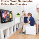Power Supply and AV Cable for Gamecube, NGC AC Power Adapter & AV Cable Set, Power Cord Compatible with Nintendo Gamecube Console