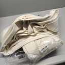 Beige Curtains for Living Room 100 Inch Long 2 Panels, Drapes for Dining Room Back Tab with Hooks Cottage Urban Decor 50x100