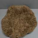 Luxury Soft Microfiber Toilet Lid Cover Machine Washable Solid Toilet Seat Cover 17.5" x 15" Adjustable Rubber Backing Fits Most 16-17.5" L x 14-16" W Round Oblong and Elongated Toilet Seat (Champagne)