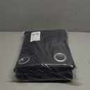 NICETOWN 100% Blackout Curtains for Bedroom, Room Darkening Plylux Black Curtains 84 Inch Long Thermal Insulated Grommet Window Drapes for Living Room, 52" W x 84" L, 2 Panels