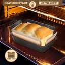 Silicone Bread Loaf Pan Liners, Nonstick, Reusable Bread Pan Baking Mat (2)