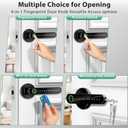 Fingerprint Door Lock Biometric Door Knob with Keypad Keyless Entry, Door Locks for Bedrooms, Home Hotel Office Apartment Black