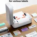 MUNBYN Bluetooth Thermal Label Printer RW403B, Wireless 4x6 Shipping Label Printer for Small Business, Compatible with Android, iPhone, Windows, Mac, Chromebook, Print Width 1.57"-4.25" (Grey)