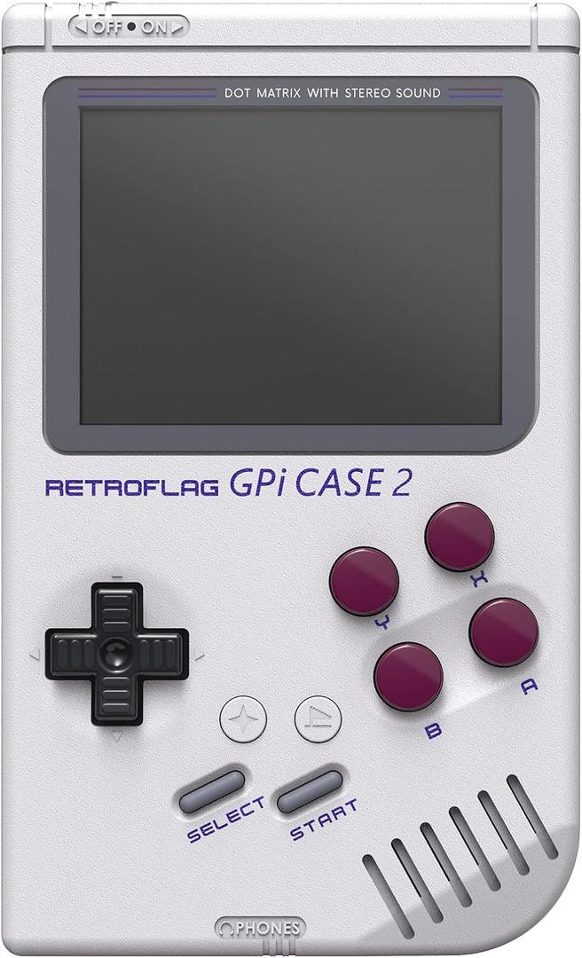 Retroflag GPi Case 2 for Raspberry Pi CM4, with 3.0 LCD and 4000mAh Li-on rechargeable battery, Type C charging port and Pi easy install with Carrying Bag