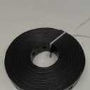 Metal Strap 1-Inch x 33FT 0.6mm Thickness for Pipe Support Pipe Hanger Strap Metal Strapping with Holes Black